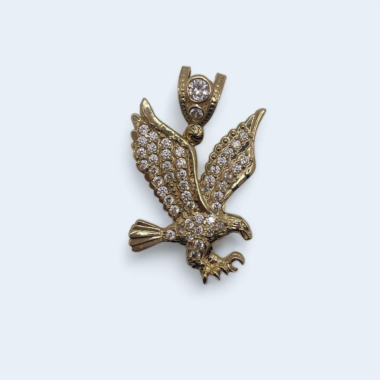 14k Eagle pendant