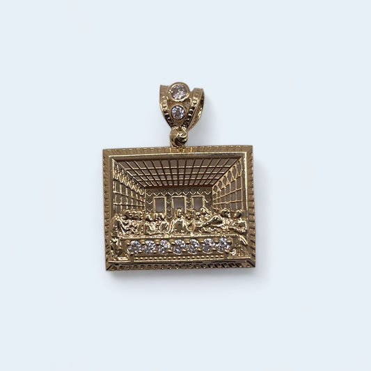 14k last supper pendat