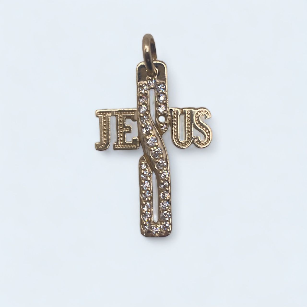 14k jesus pendant