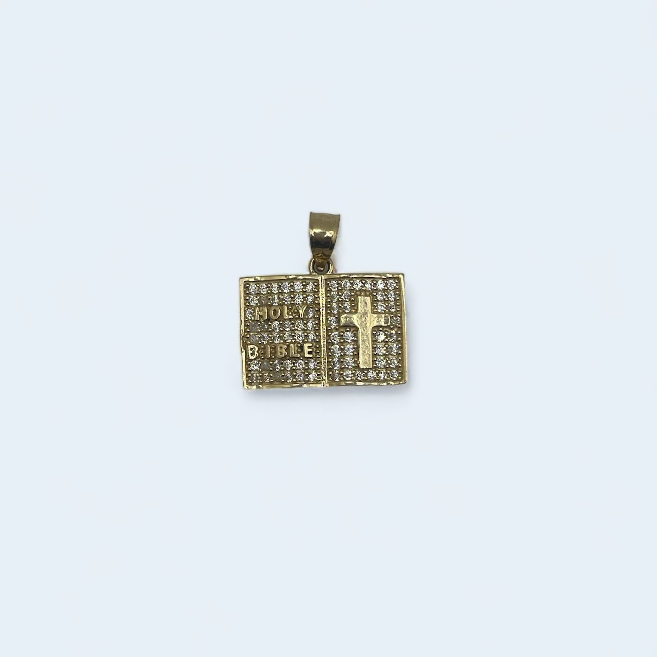 14k yellow Gold Holy Bible  Pendant